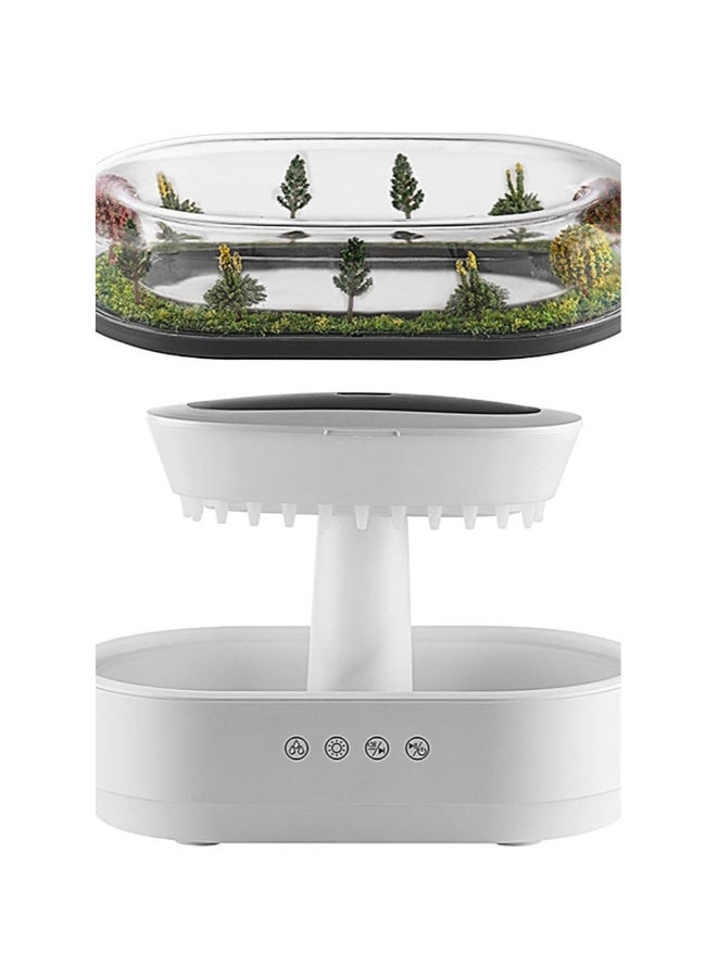 Bedroom Raindrop Humidifiers - Trees Landscape Fragrance Machine,Water Drip Humidifier, Air Humidifier Diffuser With 7 Color Changing Lights For Bedroom Large Room - Image 3